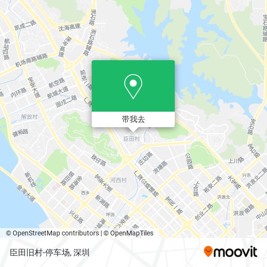 臣田旧村-停车场地图