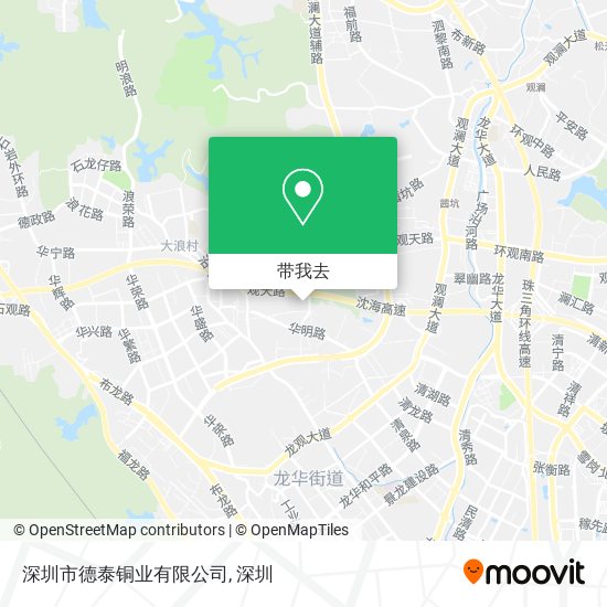 深圳市德泰铜业有限公司地图