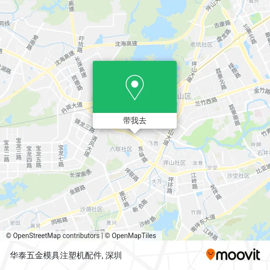华泰五金模具注塑机配件地图
