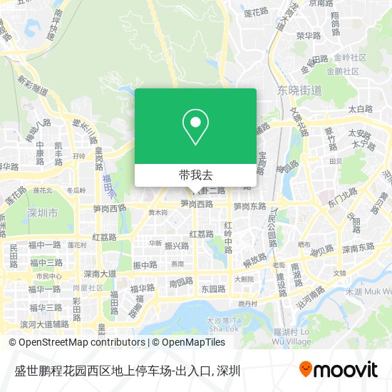 盛世鹏程花园西区地上停车场-出入口地图