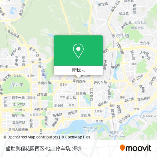 盛世鹏程花园西区-地上停车场地图