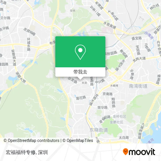 宏福福特专修地图