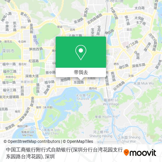 中国工商银行附行式自助银行(深圳分行台湾花园支行东园路台湾花园)地图