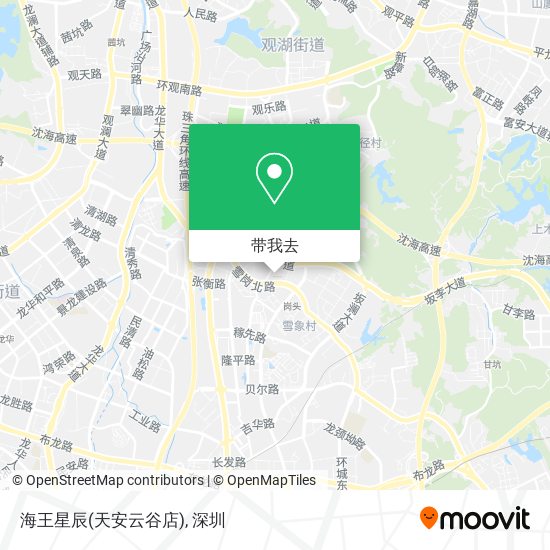 海王星辰(天安云谷店)地图