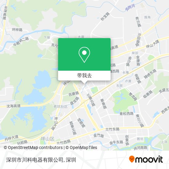 深圳市川科电器有限公司地图