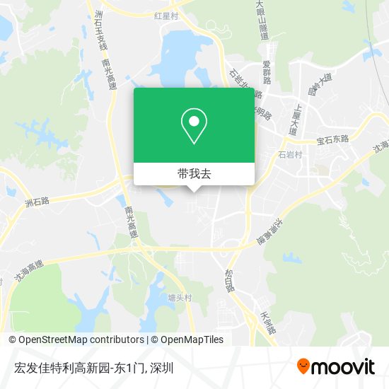 宏发佳特利高新园-东1门地图