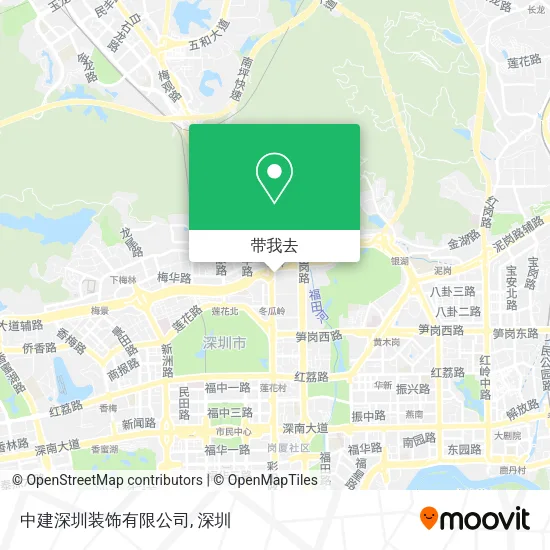 中建深圳装饰有限公司地图
