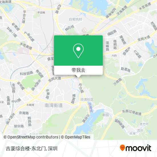 吉厦综合楼-东北门地图