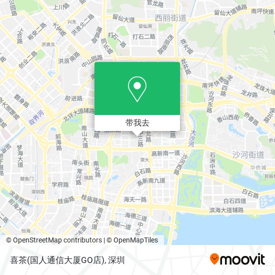 喜茶(国人通信大厦GO店)地图