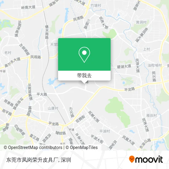东莞市凤岗荣升皮具厂地图