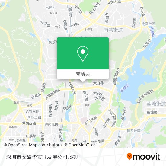 深圳市安盛华实业发展公司地图