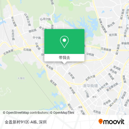金盈新村91区-A栋地图