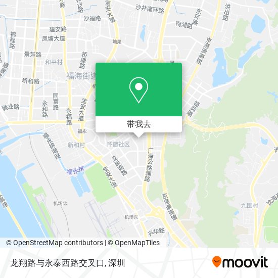 龙翔路与永泰西路交叉口地图