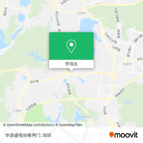 华鼎盛电动卷闸门地图