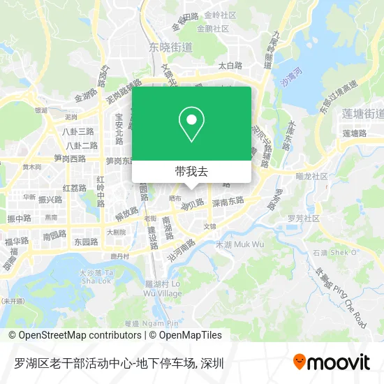 罗湖区老干部活动中心-地下停车场地图
