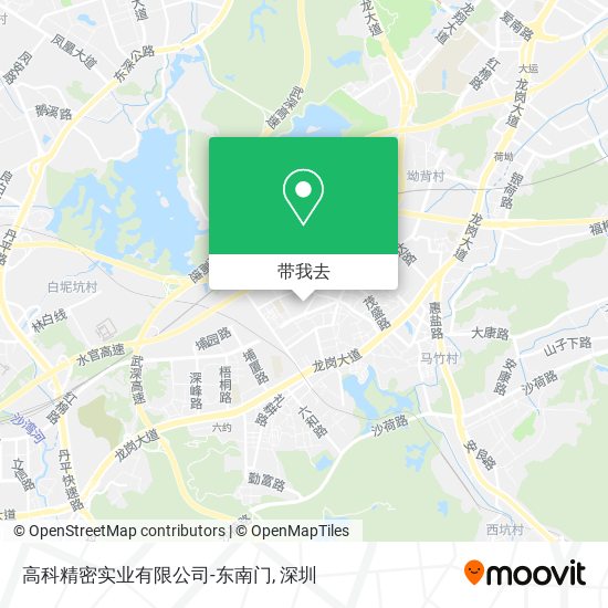 高科精密实业有限公司-东南门地图