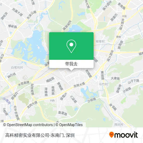 高科精密实业有限公司-东南门地图