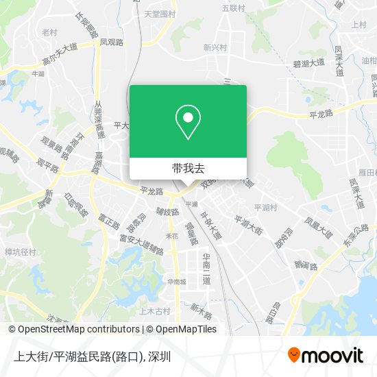 上大街/平湖益民路(路口)地图