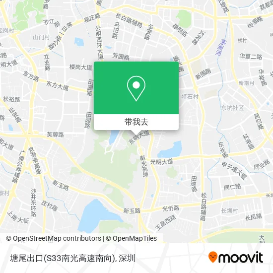 塘尾出口(S33南光高速南向)地图