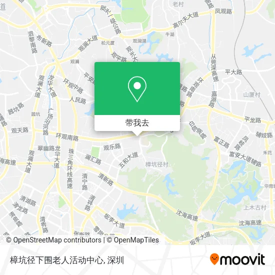 樟坑径下围老人活动中心地图