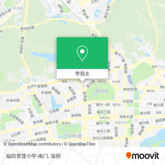 福田景莲小学-南门地图