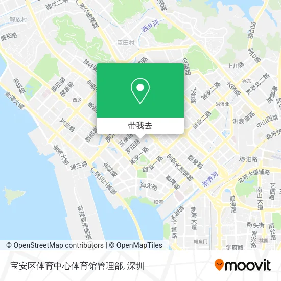 宝安区体育中心体育馆管理部地图
