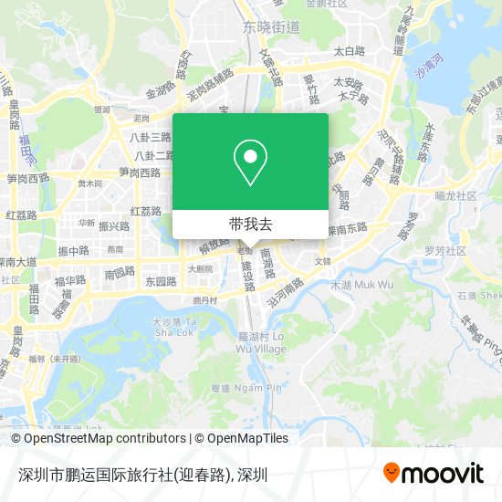 深圳市鹏运国际旅行社(迎春路)地图