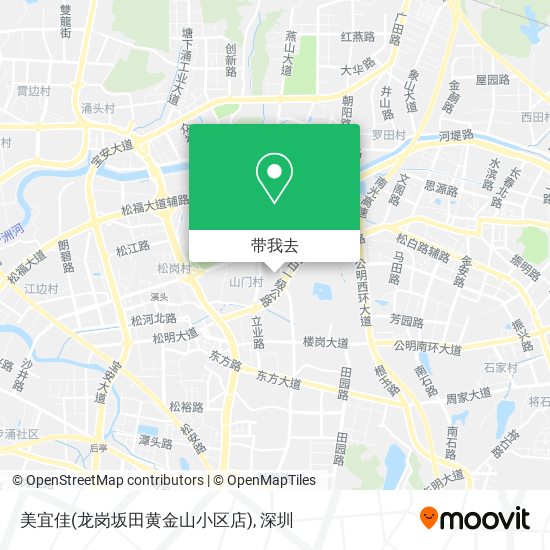 美宜佳(龙岗坂田黄金山小区店)地图