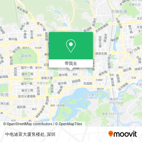 中电迪富大厦售楼处地图
