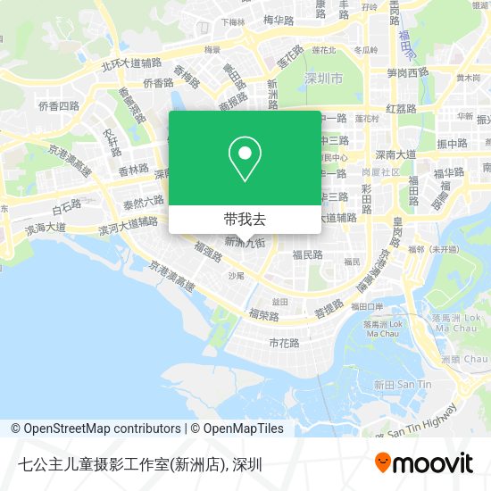 七公主儿童摄影工作室(新洲店)地图