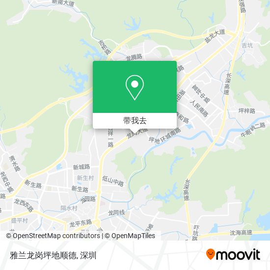 雅兰龙岗坪地顺德地图