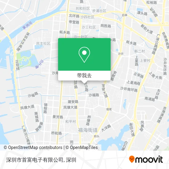 深圳市首富电子有限公司地图