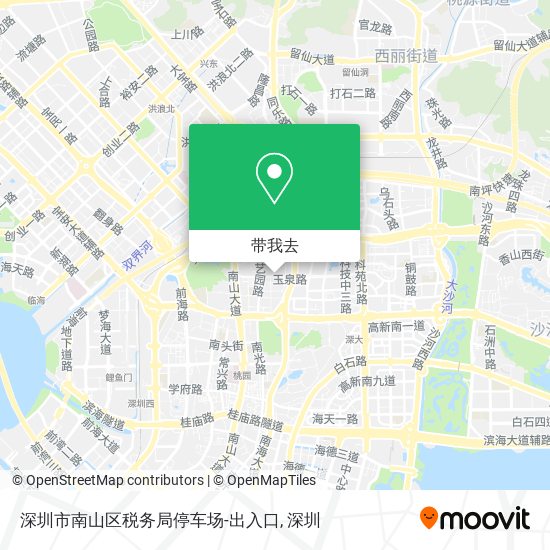 深圳市南山区税务局停车场-出入口地图