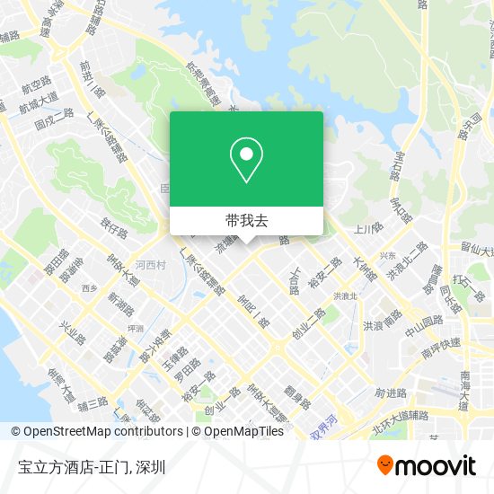 宝立方酒店-正门地图