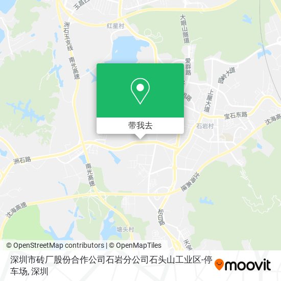 深圳市砖厂股份合作公司石岩分公司石头山工业区-停车场地图