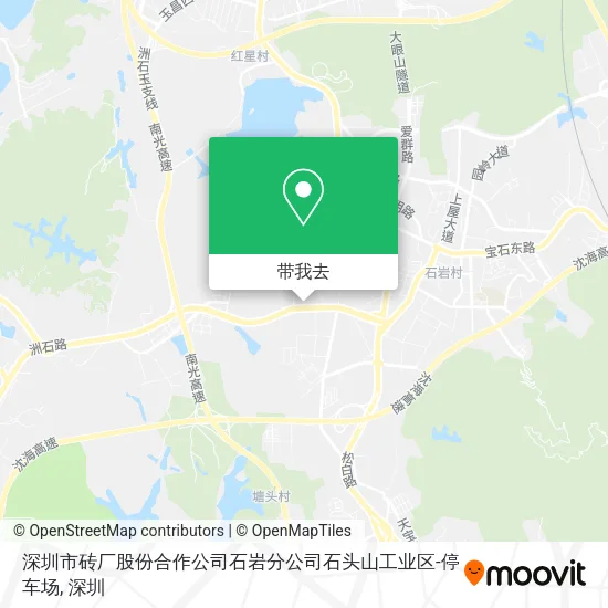 深圳市砖厂股份合作公司石岩分公司石头山工业区-停车场地图