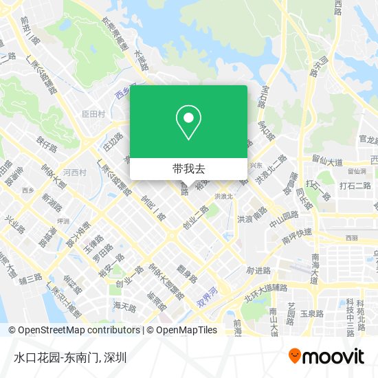 水口花园-东南门地图