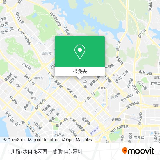 上川路/水口花园西一巷(路口)地图