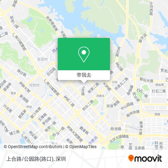 上合路/公园路(路口)地图