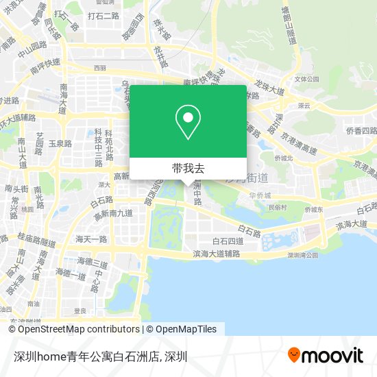深圳home青年公寓白石洲店地图