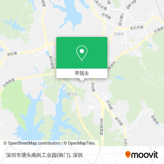 深圳市塘头南岗工业园(南门)地图