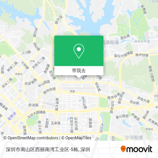 深圳市南山区西丽南湾工业区-5栋地图