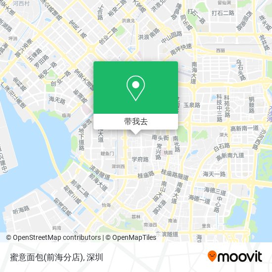 蜜意面包(前海分店)地图
