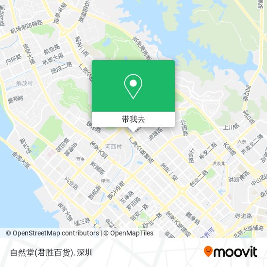 自然堂(君胜百货)地图