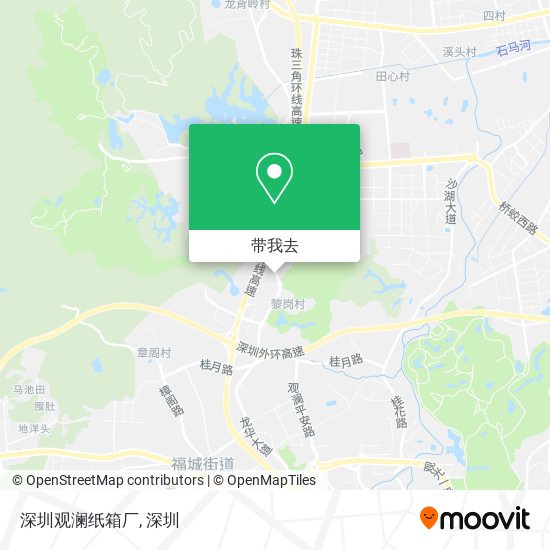 深圳观澜纸箱厂地图