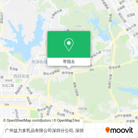 广州益力多乳品有限公司深圳分公司地图