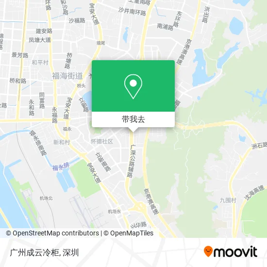 广州成云冷柜地图