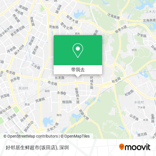 好邻居生鲜超市(坂田店)地图