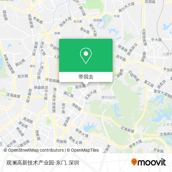 观澜高新技术产业园-东门地图