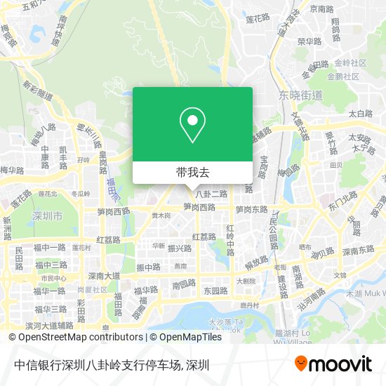 中信银行深圳八卦岭支行停车场地图